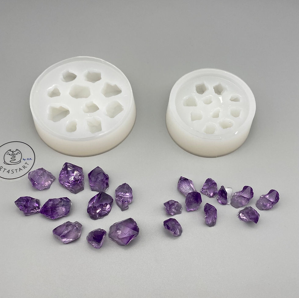 Thumbnail: 42081 10 Medium crystal tips silicone mold