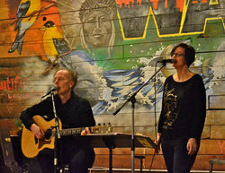 John and Kristi performing