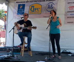 John and Kristi performing