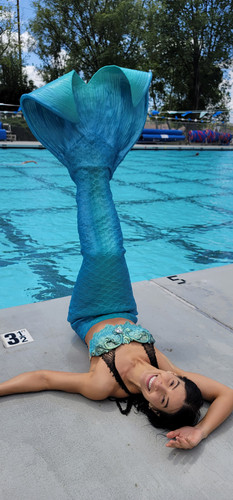 Turquoise Blue Mermaid Tail | LA Mermaid School