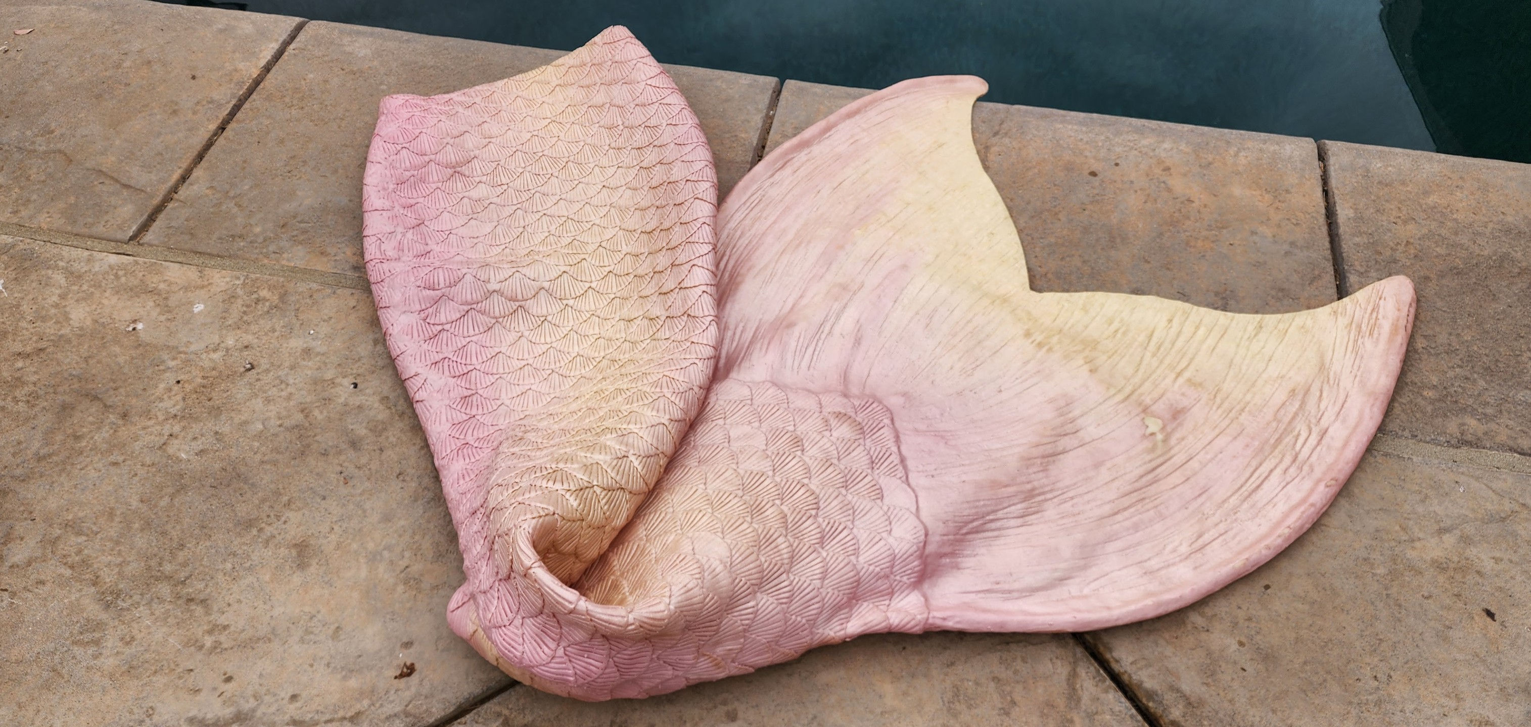 Light Pink and Champagne Mermaid Tail Rental