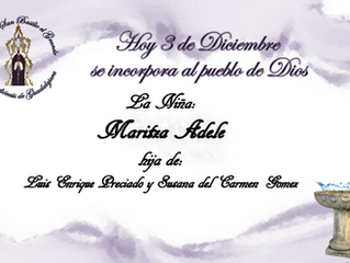 BAUTIZOS 3 DE DICIEMBRE