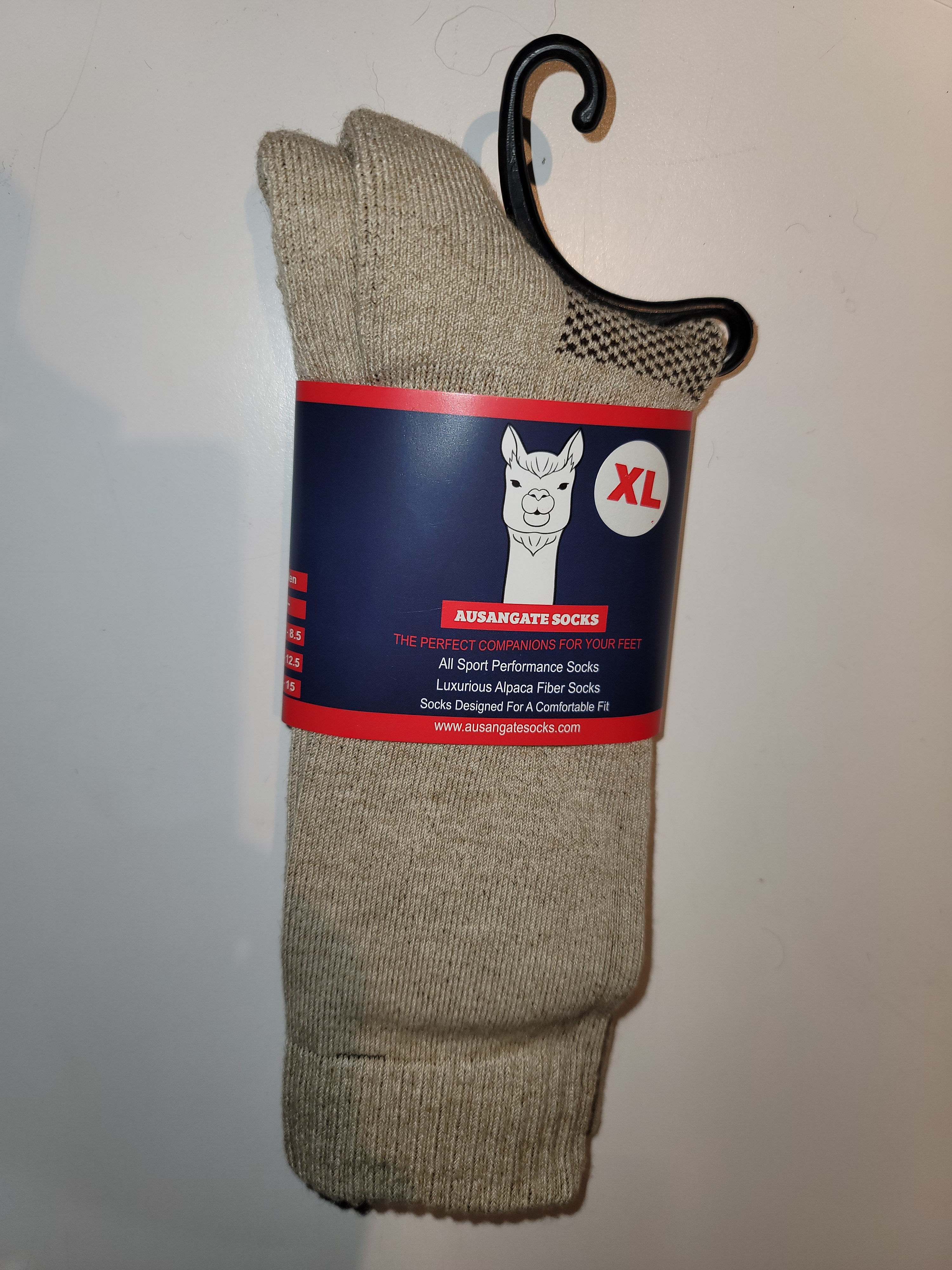 Ausangate Mid-Calf Hiking Sock- Sand/Brown