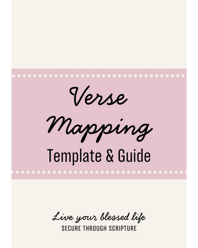 Verse Mapping Bible Study Method - pink & white | Boma Means Blessed
