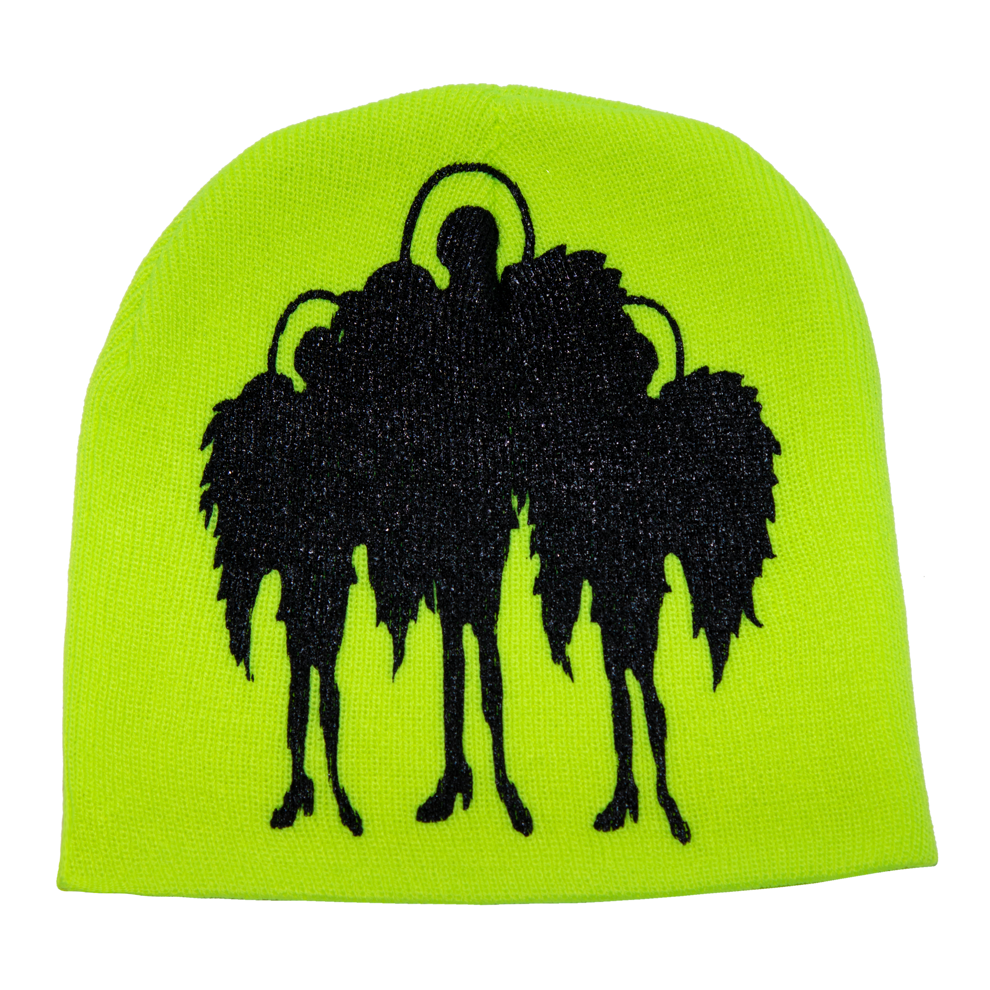 Neon Green Triple Angel Beanie