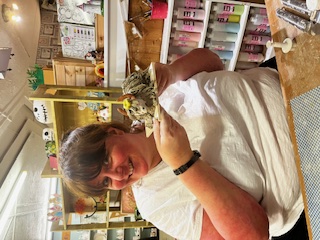 Katie Trinder & clay highland cow