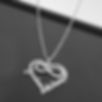 Couple Infinity Heart Pendant Personalized