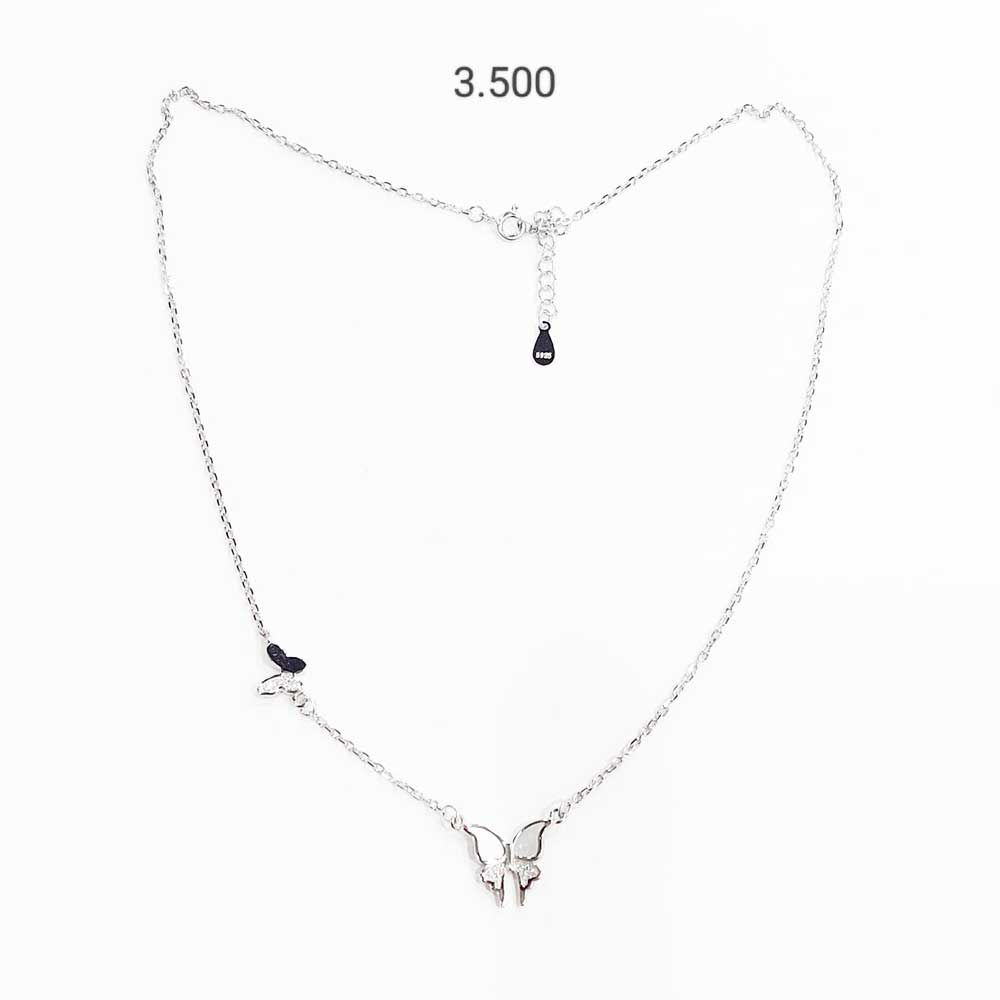Butterfly Design silver Necklace for girls, Gifting Silver for Someone