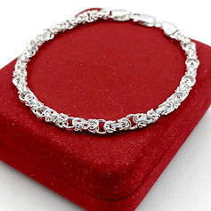 Macoda Design Twisted Pure Silver 925 Hallmark Bracelet for men & women