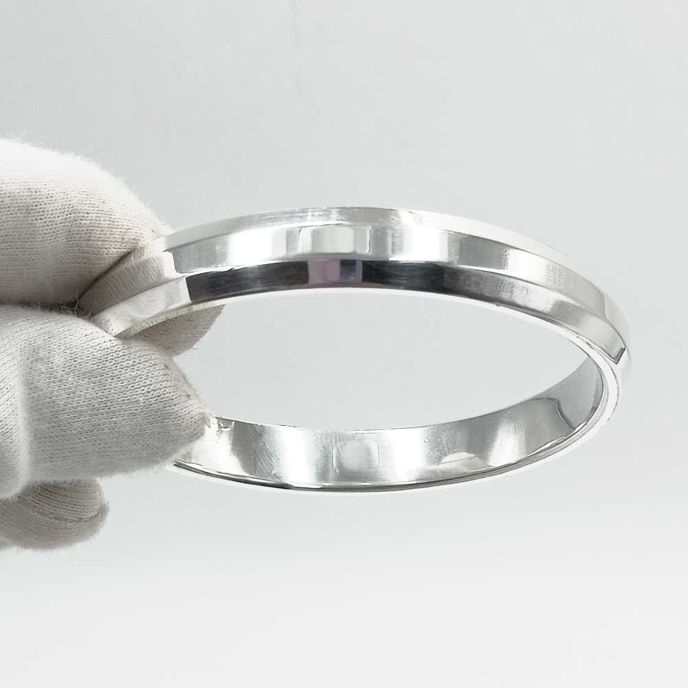 Heavy Design Premium Look Flat V-Cut Design Pure Silver 999 Hallmark 150 gms