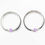 Thumbnail: Purple Design Evil Eye Black Moti Pure Silver 925 Bacha(Child) Kada for New Born
