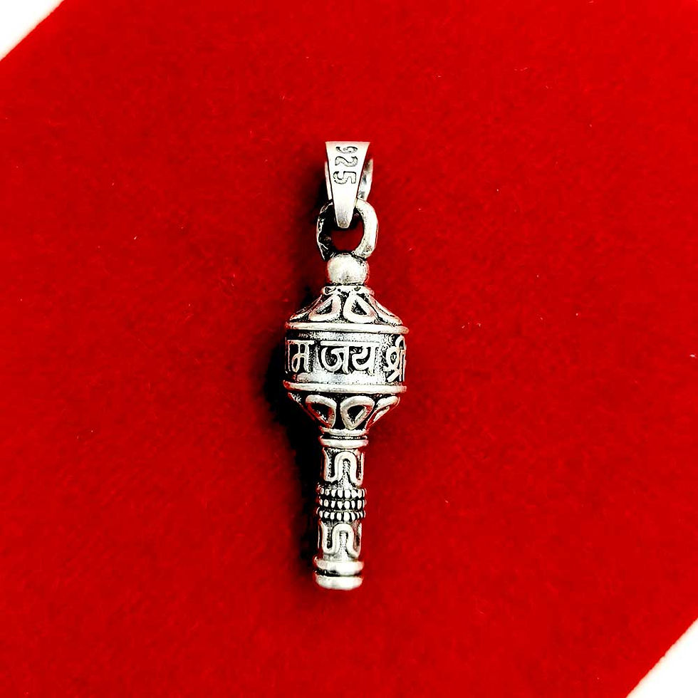 Jai Shree Ram Matt Finish Trendy Gada Pendant for Men, Shubh Jewellers