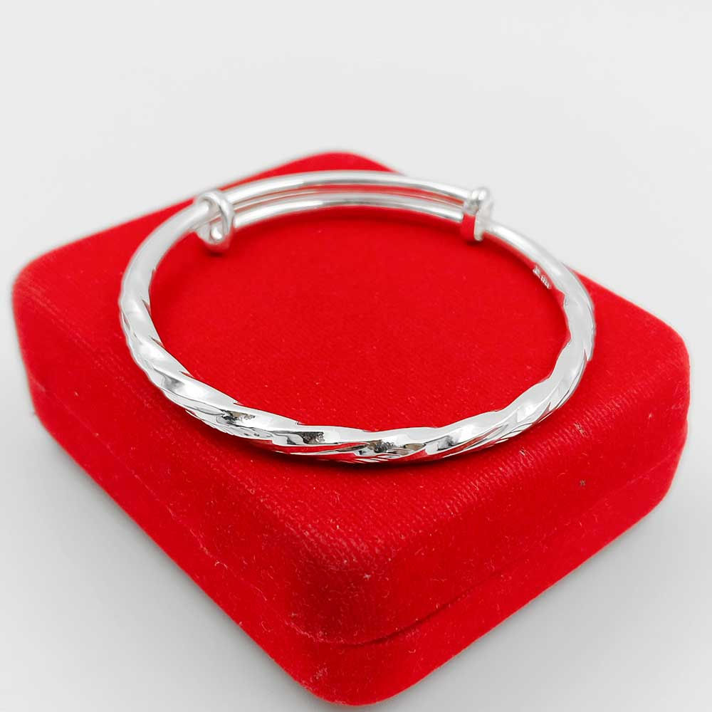 Adjustable Sparkling Twisted Ladies Bangle for women, Shubh Jewellers