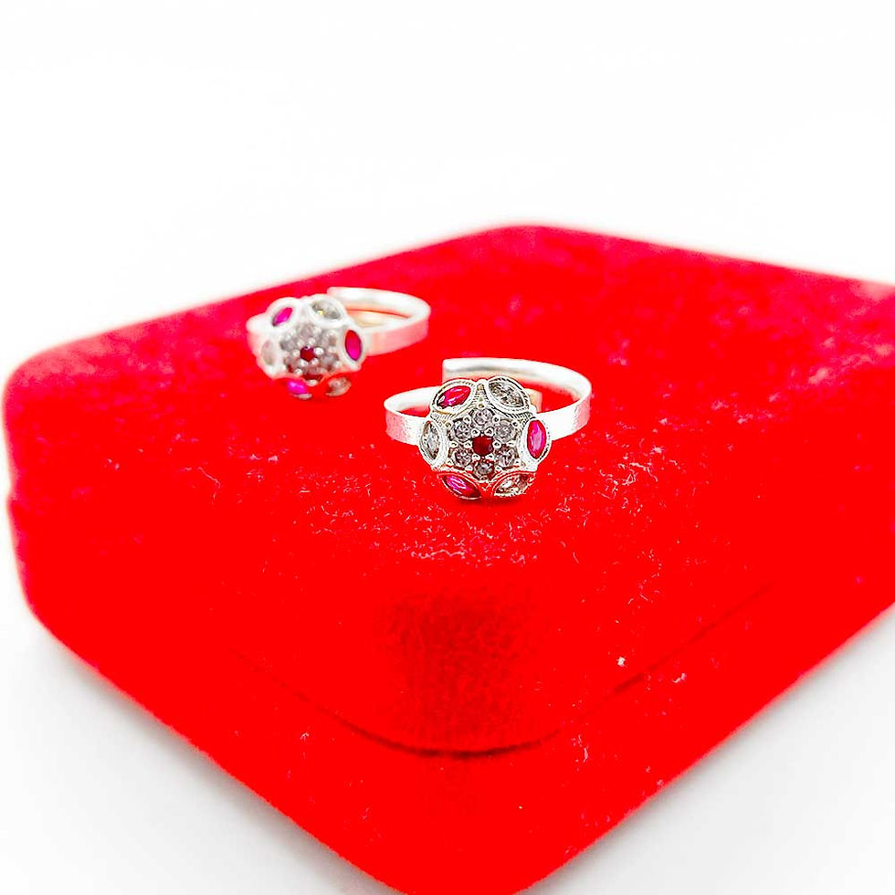 Floral Design Light Weight, Women Toe Ring Silver Bichiya, Shubh Jewellers