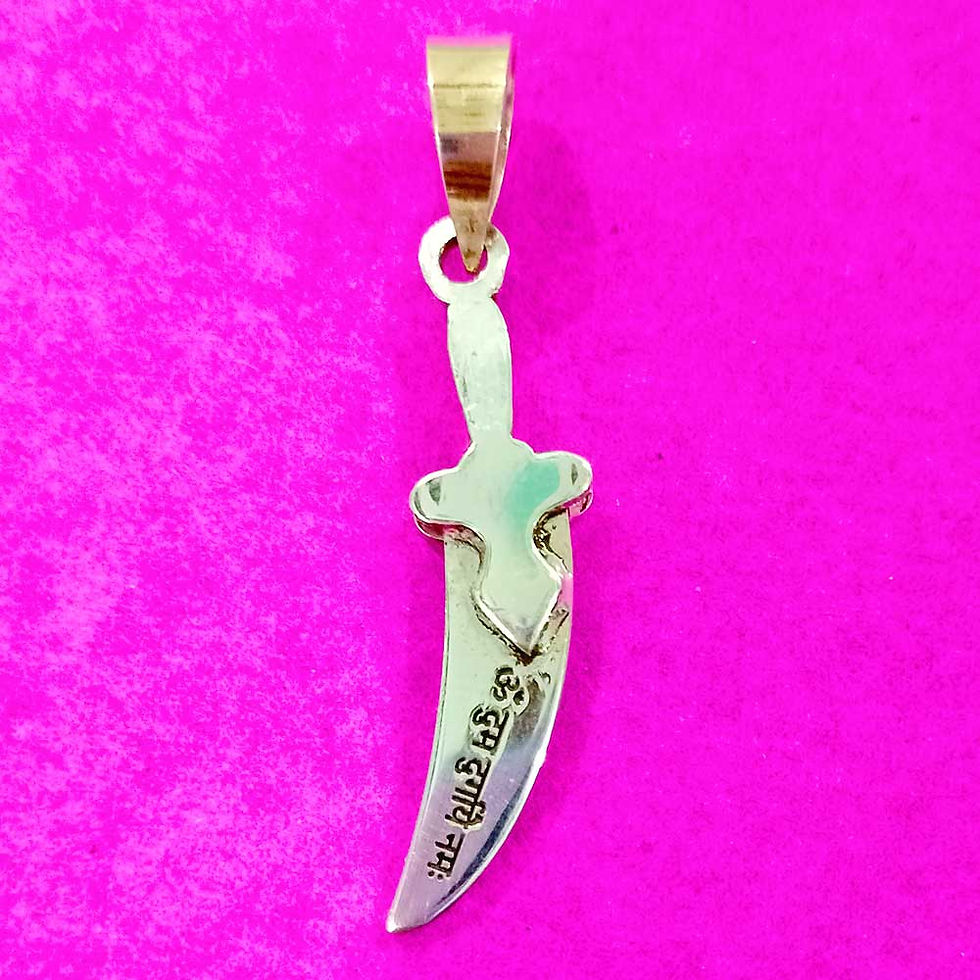 Pure Silver Customise Talvaar Pendant Design For men & women, Shubh Jewellers