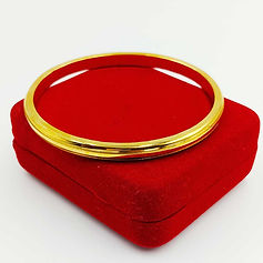 Double Sided Highway Design Fancy Pure Silver Gold Rodium Design GPC Kada, 50 gm