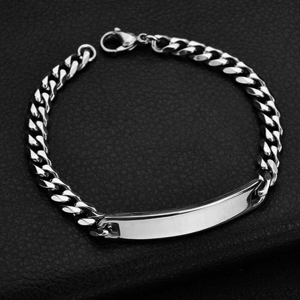 Customised Name Bracelet for Men 35 gm, Shubh Jewellers