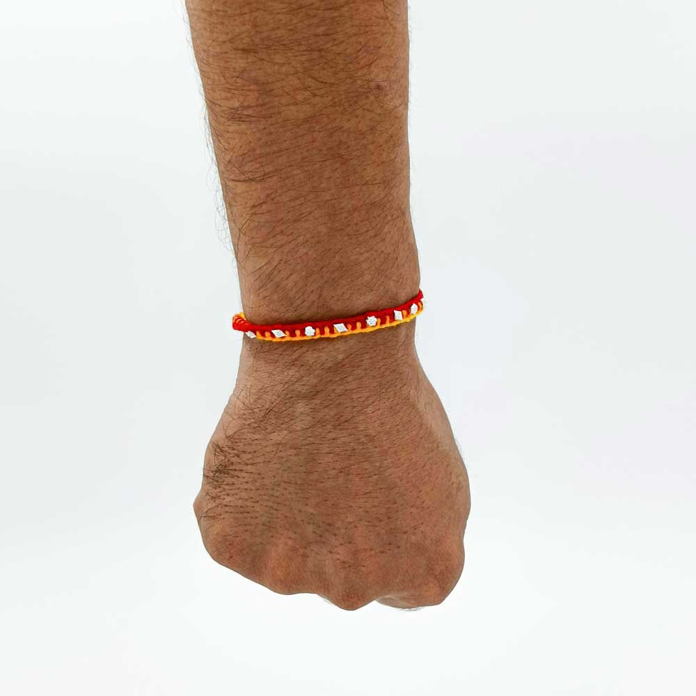 Fancy Simple Silver Rakhi 2 Different shape design