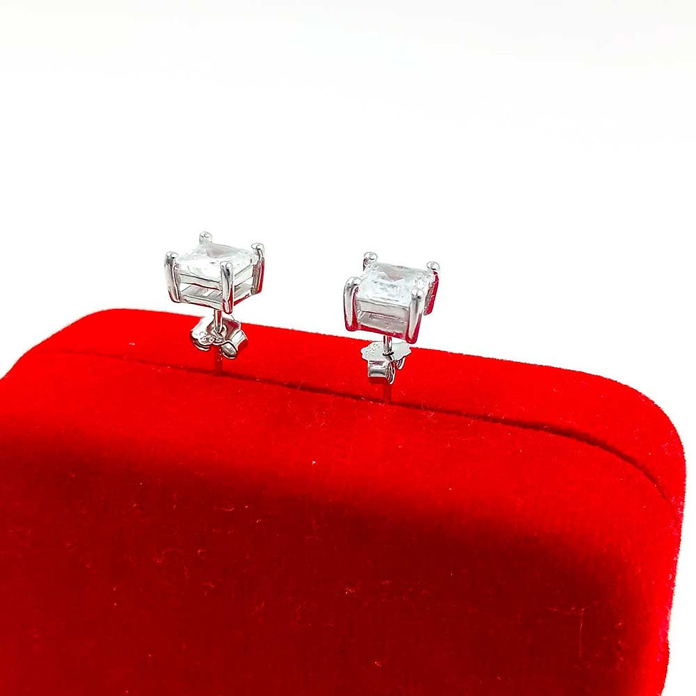 Thumbnail: Big Size Single Cut Stone Design Studs Design Earrings for men & women, Gift