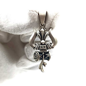 Premium Matt Finish Trishul Design Locket for men & women, Astra of Mahadev Ji