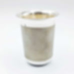 Matt Chillai Design Glossy Look Pipe Pattern Design Pure Silver Glass
