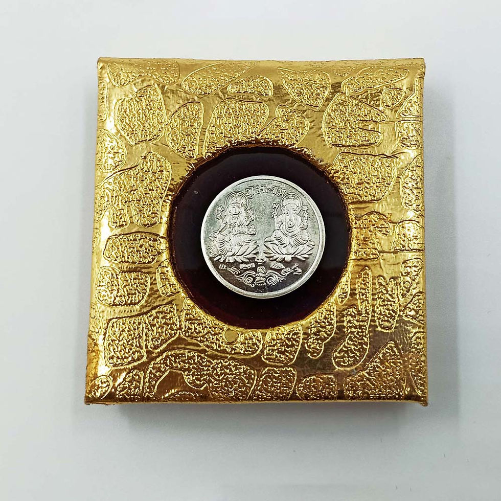 Dhanteras Laxmi and Ganesh Ji Pure Silver Coin