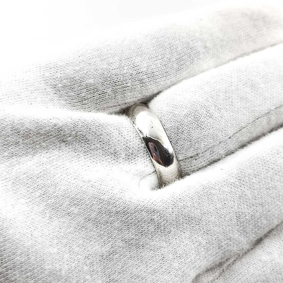 Thumbnail: Evil Eye Design Casting Pure Silver 925 Solid Smooth Surface Euro Style Ring