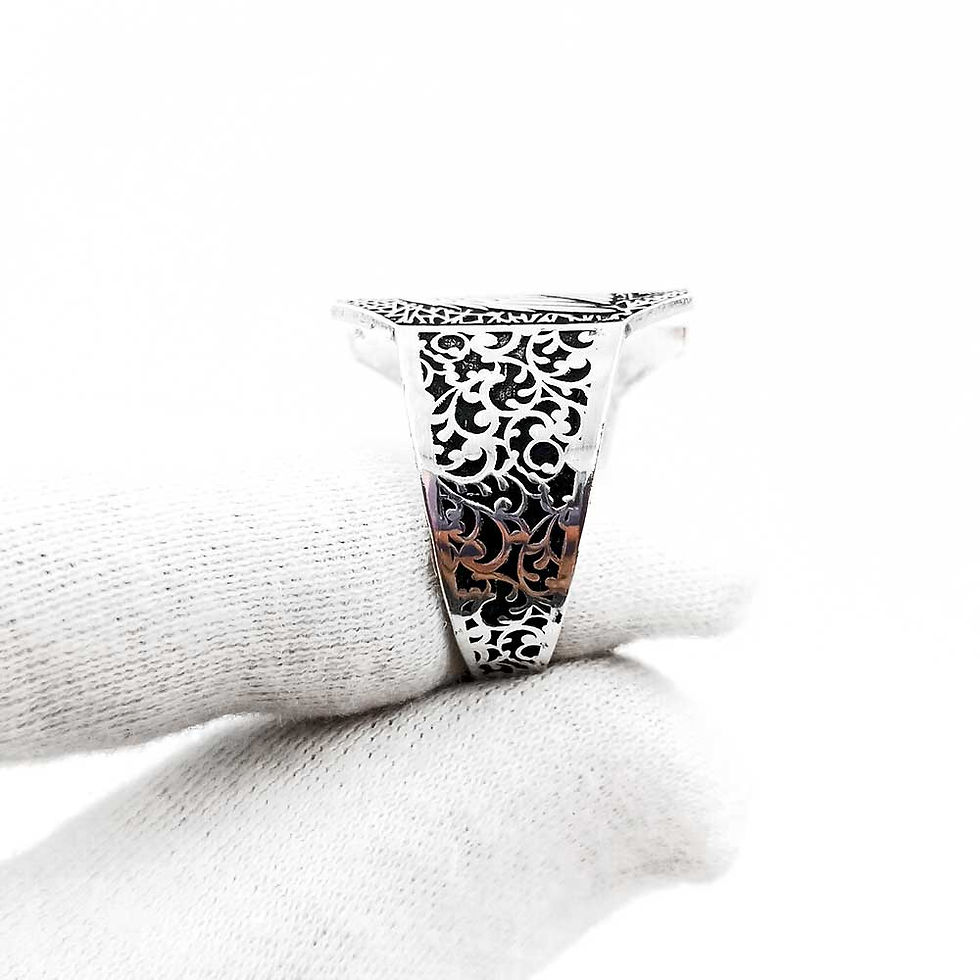 Shree Karni Kripa Deshnok Mata Pure Silver Eagle Design Ring for women & men