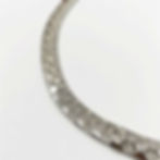 Fancy Silver CZ Stone Choco Chain, Premium Pure Silver Chain
