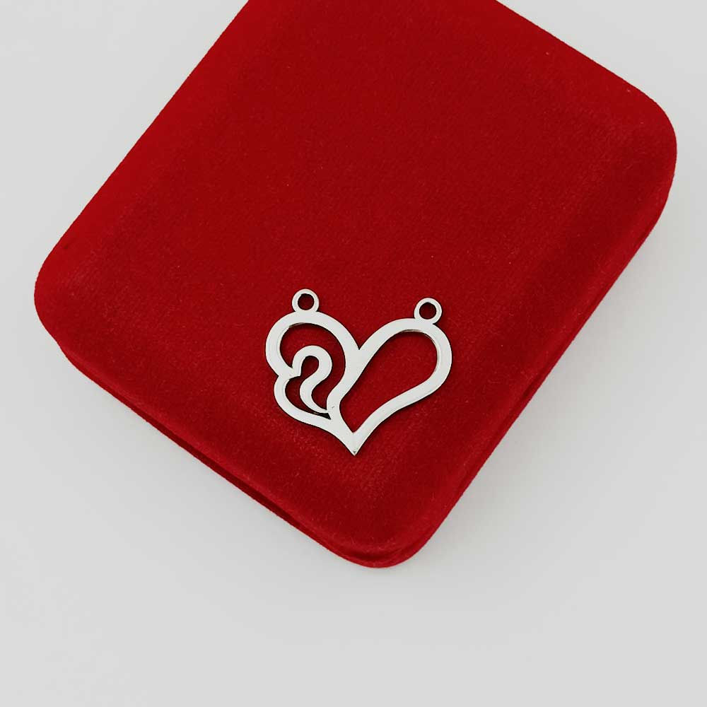 Sign of Pure Love Heart with Pure Silver Pendant, Show your love