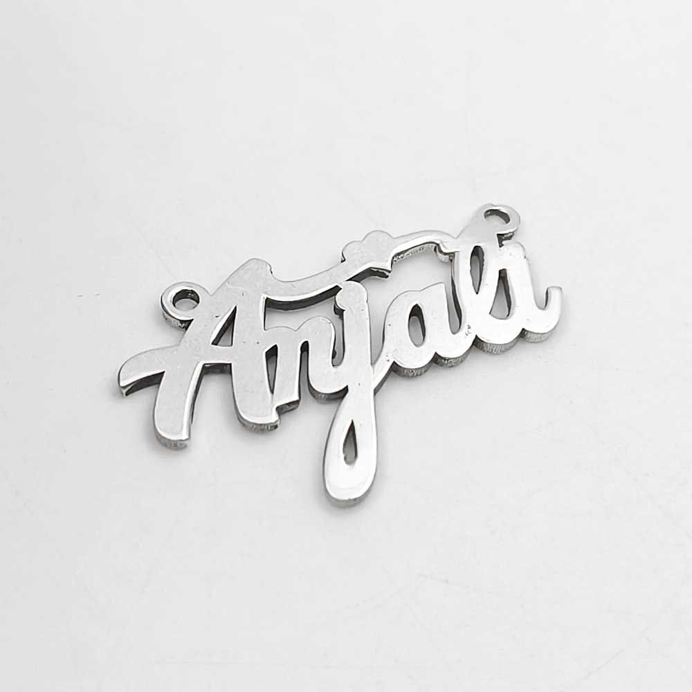 Customised Simple Name Pendant for women, Shubh Jewellers