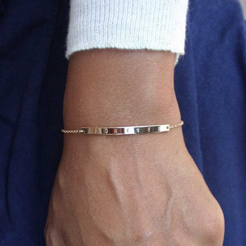 Light weight Customised Name Bracelet Pure Silver for Girls 10 gm