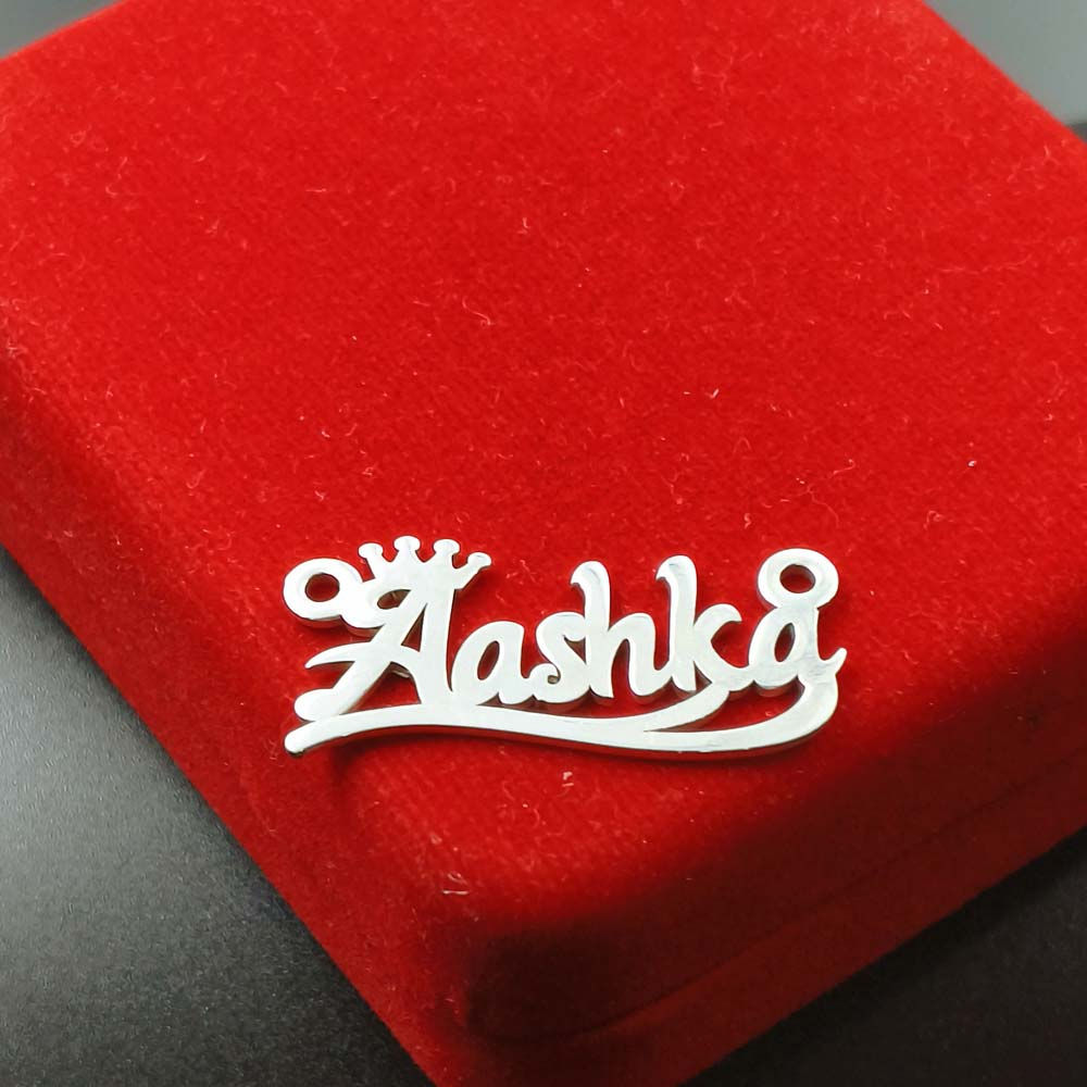 Aaska Personalized Silver Locket Design, Shubh