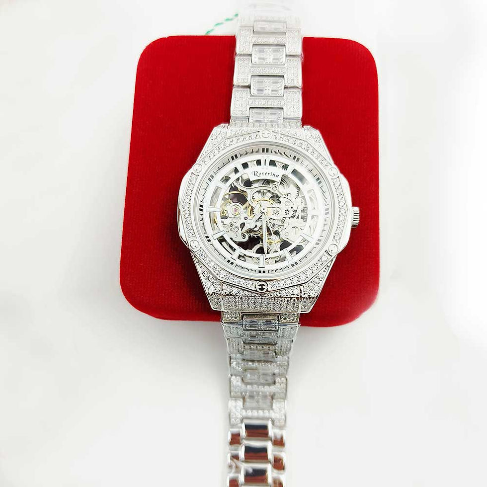 Automatic CZ Stones Fancy Heavy Premium Look Watch for men, Shubh Jewellers