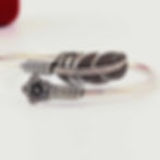 🌸 Silver Leaf & Flower Design Ladies Bangle – Pure Silver 925  Bring charm and beauty to your hands with the Silver Leaf & F