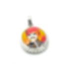 Premium HD Silver Meenakari Om Banna Photo Pendant for Drivers, Protection