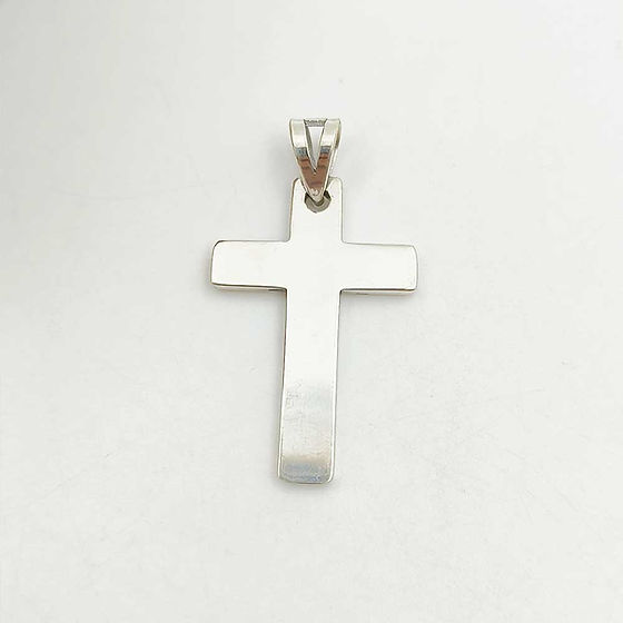 Cross Design Silver Fancy jesus pendant for men Shubh Jewellers