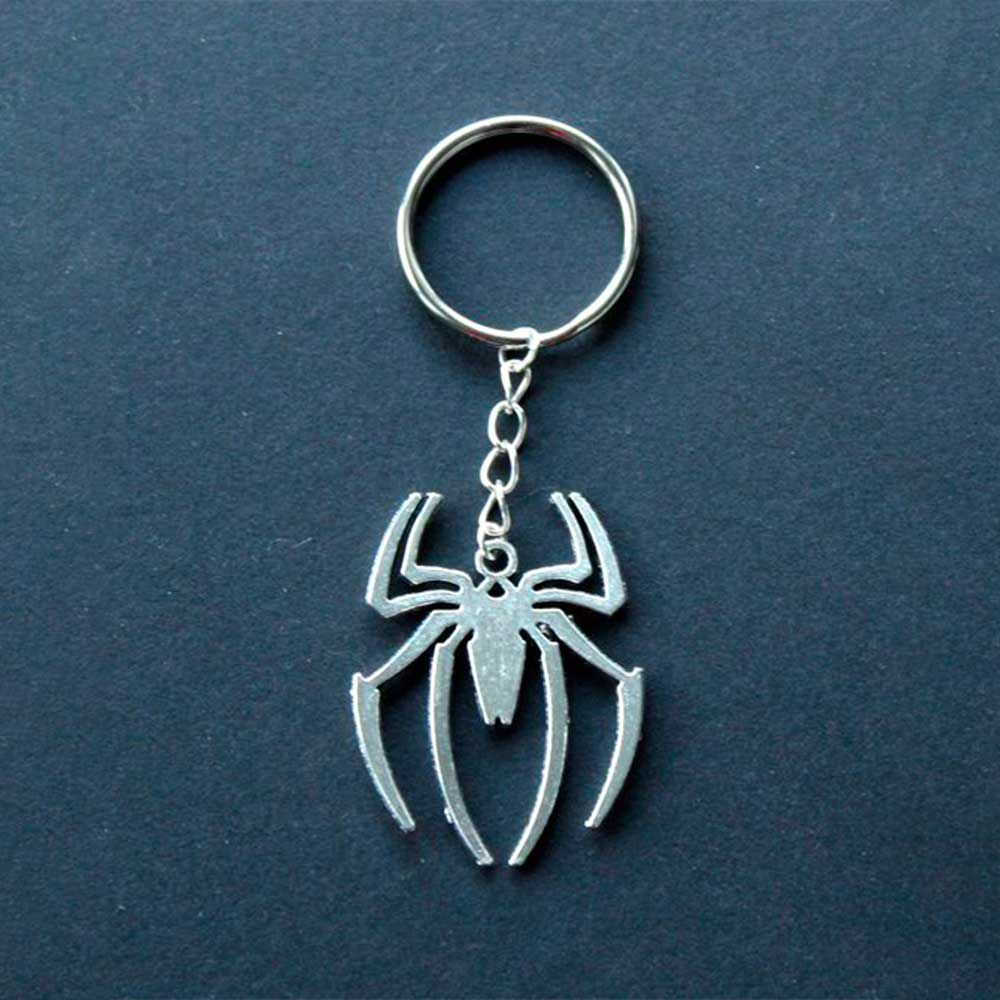 Spider Shape Silver Keychain for men and women, gifting for Boys