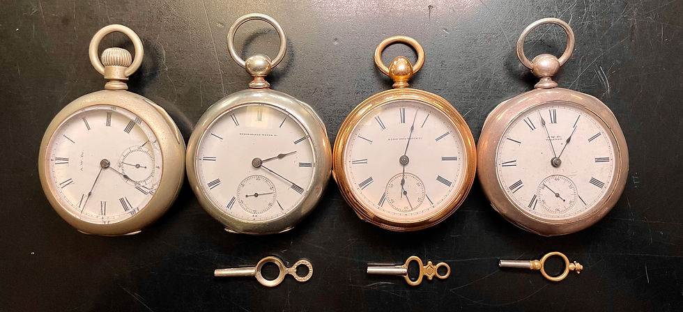Thumbnail: Vintage Pocket Watches & Timepieces - Elgin, Hamilton, Illinois, Etc.
