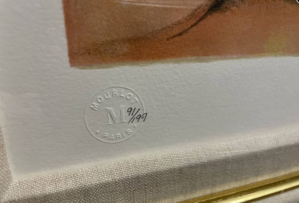 Thumbnail: "Earthly Flower" by Alexandra Nechita Framed Lithograph - 1998