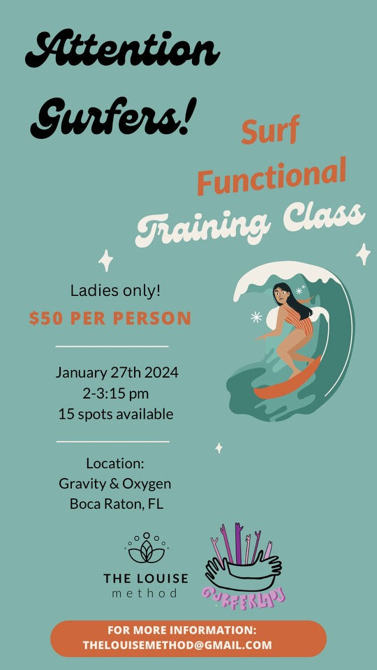 Functional Surf Training with Coach Louise!