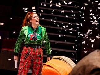 Lucy Keirl as Christmas Present in A Christmas Carol at Octagon Theatre Bolton cr Pamela Raith Photography