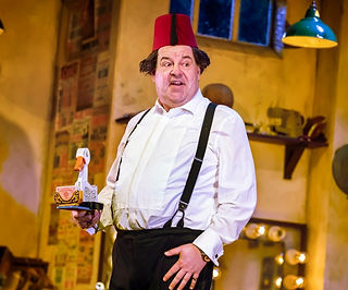 Damian Williams as Tommy Cooper in The Last Laugh. cr Pamela Raith