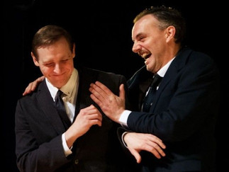 Daniel Bradford as Edmund and Danny Solomon as Jamie in Long Day's Journey Into Night by Elysium Theatre Company cr Victoria Wai Photography
