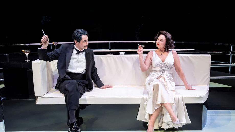 Steve John Shepherd and Jill Halfpenny in Private Lives at the Royal Exchange Theatre. All pics:  Johan Persson