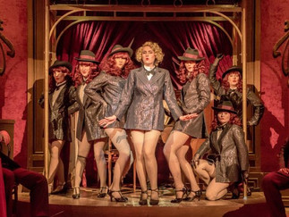 Elizabeth Karani (Valentina) and chorus in The Merry Widow at BIF 2026 Credit Genevieve Girling