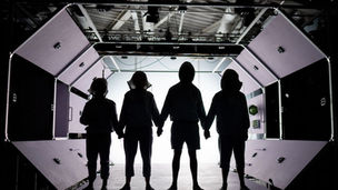Lost in space: The cast of Life Out There. All pics: Tom Doona
