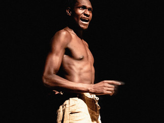 John Rwothomack in Far Gone at Lowry Salford cr Roots Mbili Theatre