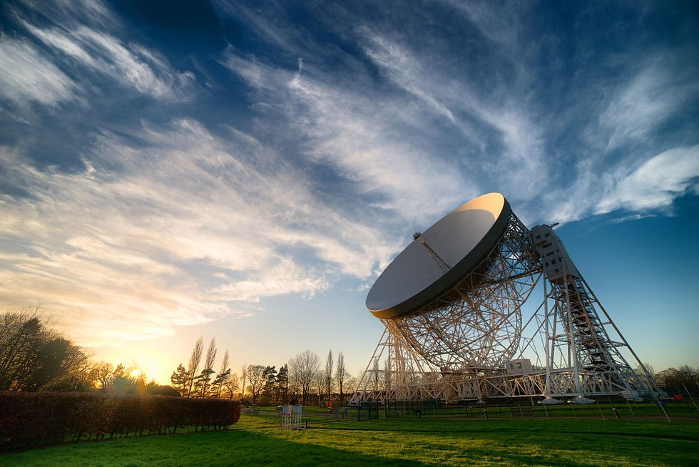 Jodrell Bank - set for a special presentation of Tim Foley's play. Pic by Anthony Holloway