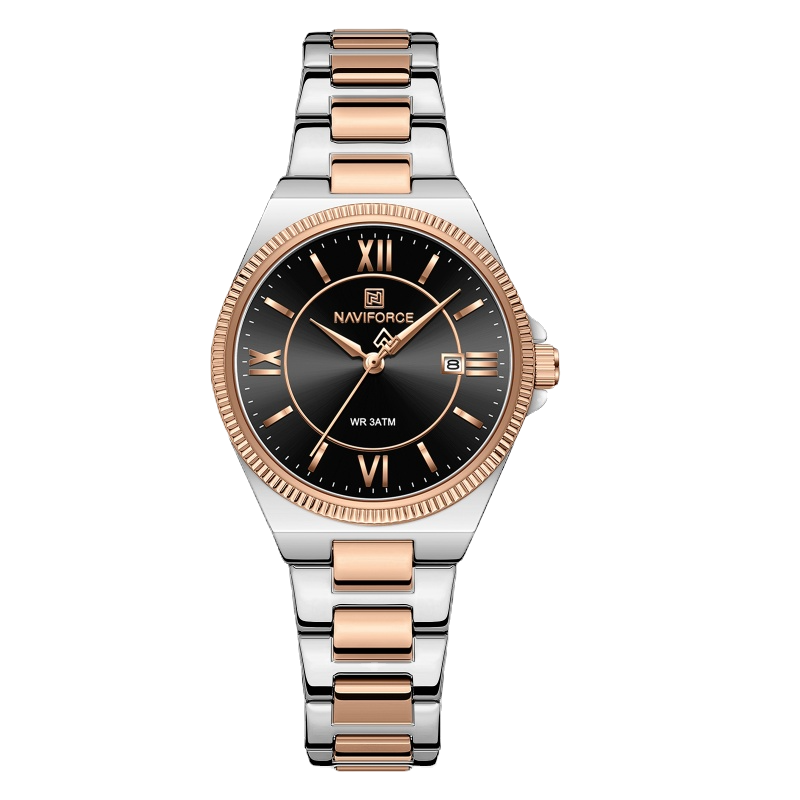 Miniatura: Relógio Feminino Naviforce NF5073 Vintage Clássico Aço - La Bella Imports